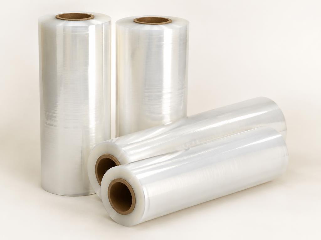 Bobinas de filme plástico transparente